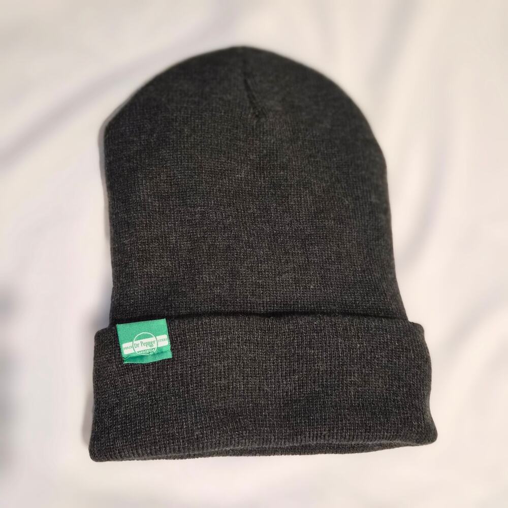 Dr Pepper Museum Waco Texas Charcoal Gray Good For Life Beanie NWT - Picture 2 of 7